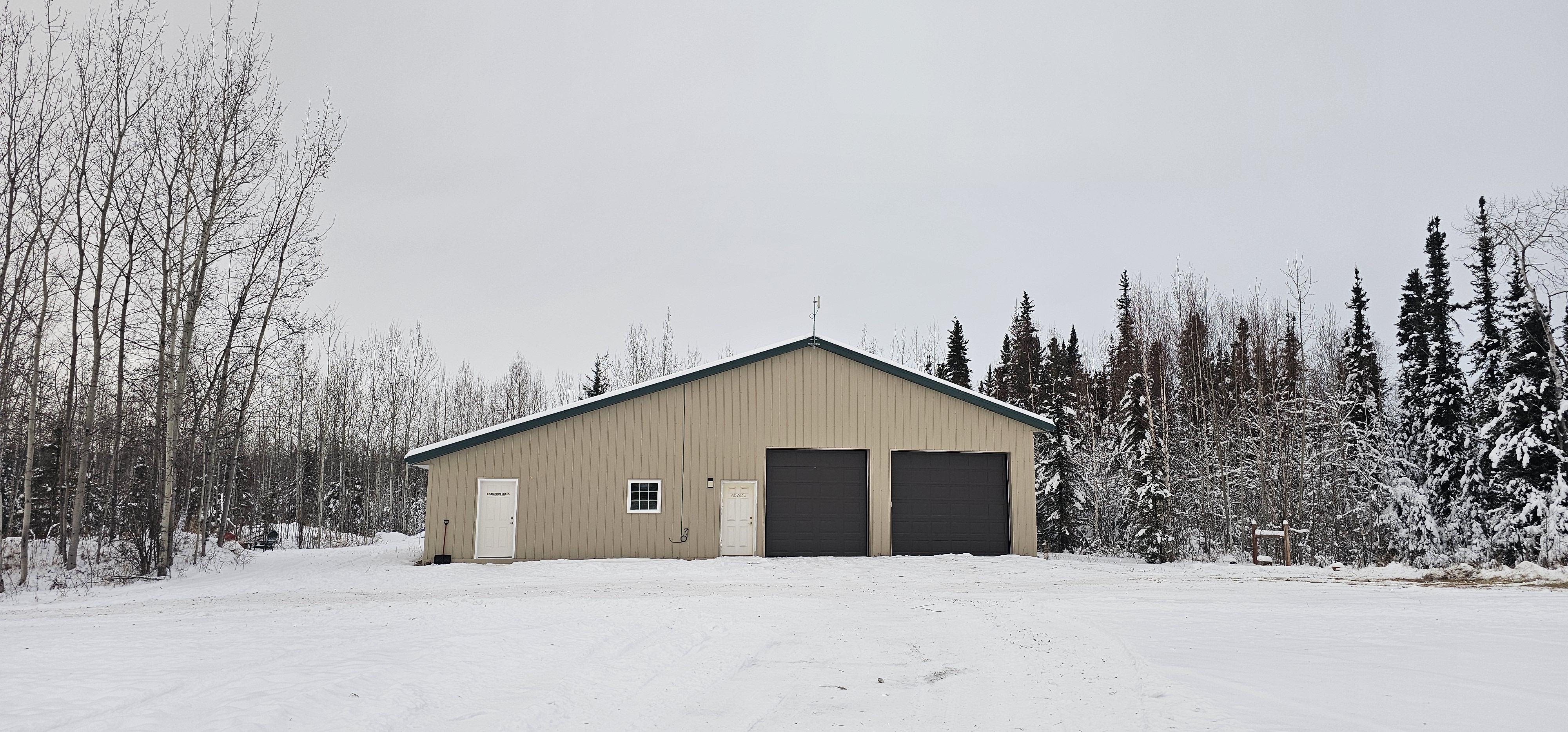 Outside the viewing cabin